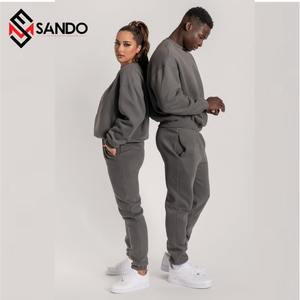 กางเกงวอร์มสำหรับชายหญิง XXL สีทึบชุดวิ่งโลโก้ตามสั่งชุดออกกำลังกายกลางแจ้งฤดูหนาว - Product Image 2