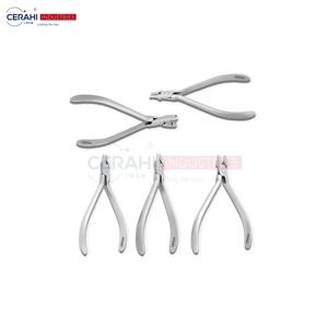 <b>Set</b> of 5 Clear Aligner Adjusting Tools Manual Orthodontic Retainer <b>Pliers</b> for Dental Surgical Brace Instruments - Product Image 1