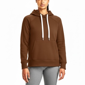 Sudadera con Capucha para Mujer, Ropa de Abrigo de Invierno, Color Sólido Teñido, Transpirable, Ecológica, Resistente al Viento, 100% Algodón, Frente Informal, Cálida - Product Image 2