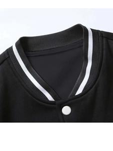 Veste de baseball polyvalente Letterman pour homme avec manches en cuir d'hiver et laine avec logo sur le devant-pour l'hiver - Product Image 6