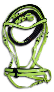 Brida de caballo acolchada Comfort Band Brida de caballo con color negro clásico Brida de caballo ajustable acolchada de PVC de alta calidad - Product Image 5