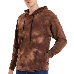 Sudaderas con capucha lavadas con ácido para hombre, sudaderas con capucha de peso pesado lavadas con ácido lisas de gran tamaño, suéter teñido anudado para hombre, sudaderas con capucha de algodón 100% - Product Image 3