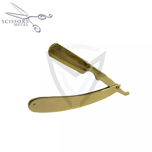 Rasoir à lame droite pliable pour salon de coiffure Ce rasoir présente un design pliable, idéal pour une utilisation en salon de coiffure - Product Image 2