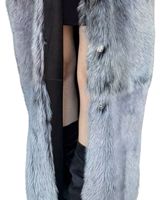 Manteau long en fausse fourrure gris pour femmes, luxueux, épais, en peluche d'hiver, doux, chaud, long, veste moelleuse, vêtements d'extérieur tendance pour femmes