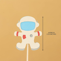 14 paket uzay Astronaut Cupcake Toppers roket gezegen ay dış uzay tema çocuklar doğum günü ve bebek duş süslemeleri için alır