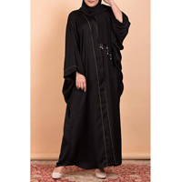 Vêtements et Accessoires Musulmans Traditionnels Robe Abaya en Mousseline de Soie pour Femme Designer Abaya Jilbab Nouvelle Conception Burqa avec Niqab