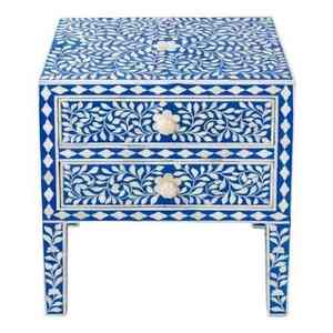 โต๊ะคอนโซลโต๊ะกาแฟแบบฝังลายดอกไม้ทันสมัย - Product Image 5