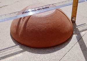 Bol rond de service fait à la main en argile personnalisé bol de pédicure de couleur naturelle pour la cuisine et la décoration de mariage en vrac - Product Image 3