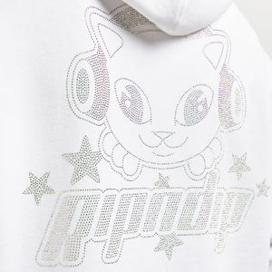 Sudaderas con Capucha de Felpa 100% Algodón de 500 g/m² al por Mayor, Personalizables, Estilo Urbano de Invierno, con Pedrería, para Hombre - Product Image 5