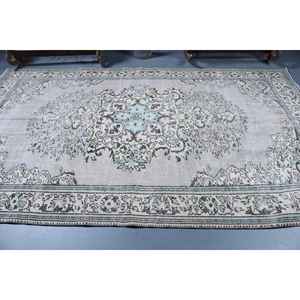 Alfombra Turca Vintage de 5.9x10.2 pies (180x310 cm), Alfombra Gris Ombré - Product Image 3