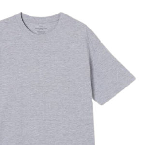 T-shirt à col rond pour hommes de haute qualité été à manches courtes 100% coton Anti-rides tenue décontracté tissu tricoté - Product Image 5