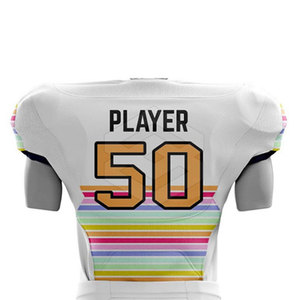 Uniforme de Fútbol Americano Personalizado con Logotipo, Transpirable, de Manga Corta, Ropa Deportiva Profesional Hecha con 100% Poliéster, Oferta de Verano en Línea - Product Image 6