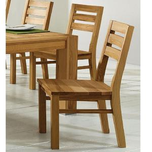 Chaise de salle à manger en bois de teck de Hongkong naturel - Product Image 1