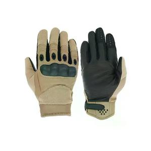 Guantes tácticos de cuero de fábrica directa Guantes de tiro tácticos de trabajo de protección mecánica de seguridad con logotipo personalizado - Product Image 1