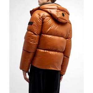 Chaqueta Acolchada Personalizada al por Mayor, Transpirable, Cortavientos, con Cuello Alto y Cierre de Cremallera, para Hombre, Estilo Urbano, para Invierno y Actividades al Aire Libre - Product Image 5