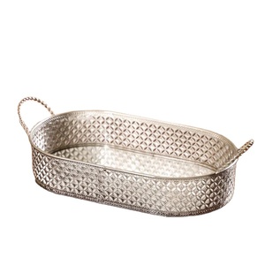 Best Christmas Decor Stainless Steel/Aluminum Tray Hotel Luxury <b>Silver</b>/Gold Metal <b>Mirror</b> Tray Decorative Serving Custom Tray - Product Image 1