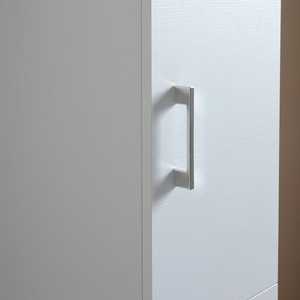 Ravenna Medium-Sized <b>White</b> Bathroom Column with Doors and <b>Drawer</b> Bathroom <b>Sets</b> - Product Image 4