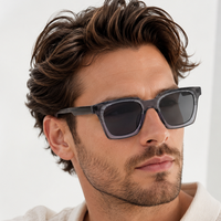 Lunettes de soleil carrées classiques vintage Mellume en acétate, de luxe, unisexes, rétro, avec verres dégradés