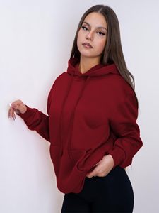 Femmes ample décontracté imprimé à capuche à manches longues personnalisé dames sweat uni sweats à capuche - Product Image 6