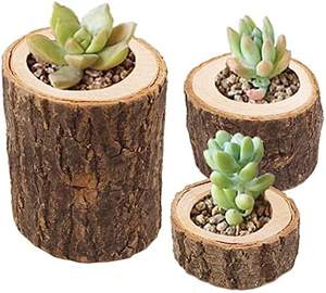 Juego de 3 Portavelas de Madera para Velas de Té |   Portavelas Votivas Personalizadas para Centros de Mesa de Boda - Product Image 3