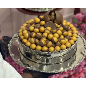 Home Dining Table Decoration Chocolate Serving Bowl <b>Sweets</b> Desserts Serving Dish Deluxe Quality Silver Metal Chocolate Bowl - Product Image 3