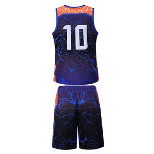 High Quality Lightweight Plus Size <b>Printed</b> Moisture-Wicking Breathable Basketball Uniform Wholesale Unisex High Quality - Product Image 3