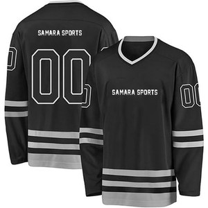 Popular Durable Jersey Hockey Secado rápido Hockey sobre hielo Jersey Camisa Sublimación completa Vintage Hockey sobre hielo Jersey con logotipo bordado - Product Image 6
