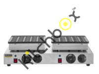 Kitchbox Mini-appareil à crêpes industriel et commercial (1 par lot) - Acier inoxydable 304 Revêtement antiadhésif Puissance 1700W