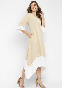 2023 Modest Fashion <b>Plus</b> <b>Size</b> <b>Kaftan</b> Maxi for Women Three Quarter Sleeve Midi Dress - Product Image 3