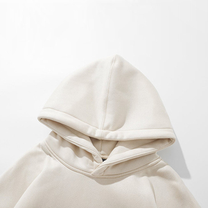 Sweat-shirts à capuche en coton surdimensionnés personnalisés pour le printemps, impression numérique unie, pull-over pour hommes, unisexe - Product Image 2