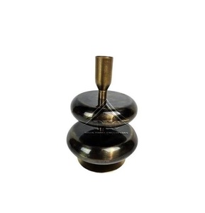 Support à bougies sphérique moderne à 4 niveaux en métal - Finition bronze antique, porte-bougie décoratif pour hôtel de luxe et décoration de salon - Product Image 4
