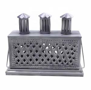 Meilleure vente Accueil décoratif vert clair Meena finition fer verre suspendu lanterne bougeoir décoration de la maison disponible - Product Image 1