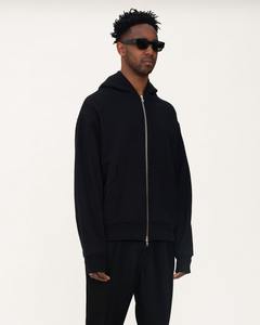 Hombres Fleece Blank Hombres Algodón Poliéster Fleece dual slider Zip Hoodie Custom Hoodies Poliéster algodón Camo Hoodie - Product Image 2