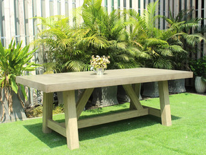 Table de salle à manger rectangulaire imperméable de style moderne de haute qualité avec pieds en bois et dessus de table absolument imperméable - Product Image 3