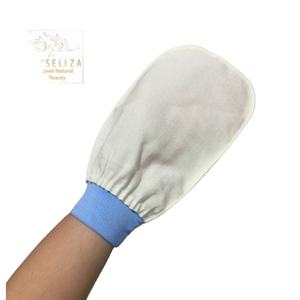 Turkish Mulberry Silk Vegan Exfoliating Glove with Konjac Bamboo Bristle Nylon PE Terry Sisal Hemp for <b>Body</b> <b>Care</b> - Product Image 4