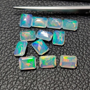 10x12mm naturel opale éthiopienne facettes octogone pierre taillée nouvelle tendance pierre précieuse en vrac blanche fabricant et fournisseur vérifié - Product Image 2