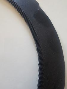 Hoz de Acero Inoxidable de Buena Calidad de 13'' con Dientes de Sierra para Cortar Césped, Hoz Agrícola con Mango de Madera/Plástico, Rojo/Azul/Marrón - Product Image 2