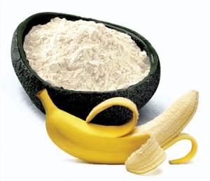 Poudre de banane de haute qualité amidon résistant à la farine fibres alimentaires vente en gros poudre de banane poudre de banane séchée par pulvérisation d'Inde - Product Image 1