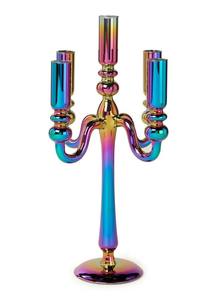 Decorative Multicolor Aluminium <b>Candle</b> Stand Ideal Gift for Housewarming, Diwali & Festivals - Product Image 2