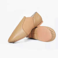 Sepatu Balet Wanita Kulit Paten Berkualitas Tinggi Sepatu Dansa Jazz Profesional Lembut Warna Pink Terlaris Bulu Kulit Domba