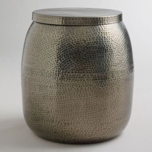 Table basse de travail martelée en acier inoxydable couleur argent nouveau Style Ware fantaisie grande Table Unique pour mariage et Table à la maison - Product Image 2