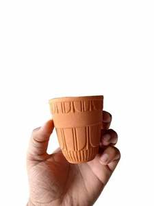 Tasses à thé et à café en argile vintage faites à la main sur demande les plus élevées 200ml réutilisables écologiques pour l'exportation - Product Image 3