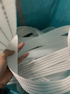 Correa de poliéster tejida de alta resistencia de 5 cm y 3 toneladas, color blanco, especializada en correas de poliéster tejidas en Vietnam, precio al por mayor, alta calidad. - Product Image 2