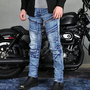 Vente en ligne de pantalons jeans moto style unique 2025 Pantalons jeans moto respirants pour hommes - Product Image 5