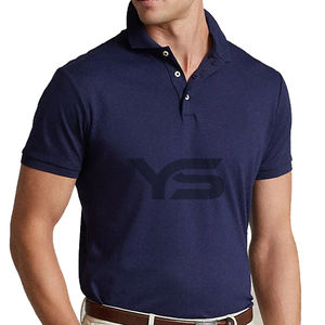 Camiseta Polo de algodón pesado de alta calidad para hombre, jersey de estilo informal transpirable, bordado personalizado, opción multicolor de talla grande - Product Image 4