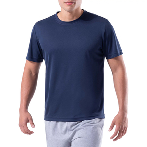 Venta al por mayor 100% algodón poliéster hombres deportivo impreso camiseta Color sólido ligero secado rápido sudor absorbente de alta calidad - Product Image 1