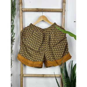Bóxers Cortos Boho de Seda Mezclada para Hombre, Ropa de Dormir y de Playa, Talla Corta - Product Image 1