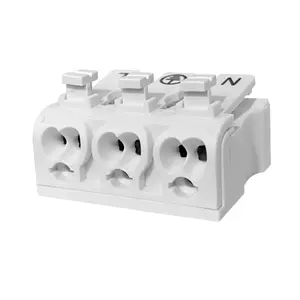 2-5P Lamp Terminal Block 10.0mm Pitch Connectors & Terminals Copper Alloy Ni Plated CM-238-3P Spring Terminal Blocks