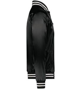 Vestes universitaires en polyester satiné 100% personnalisées pour hommes Veste en nylon à col montant imperméable Épaisseur fine - Product Image 6