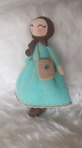 Praying Cute Plush Knitting Doll Amigurumi Crochet Soft <b>Toy</b> Islamic Gift Natural Organic Baby Muslim Unisex - Product Image 3